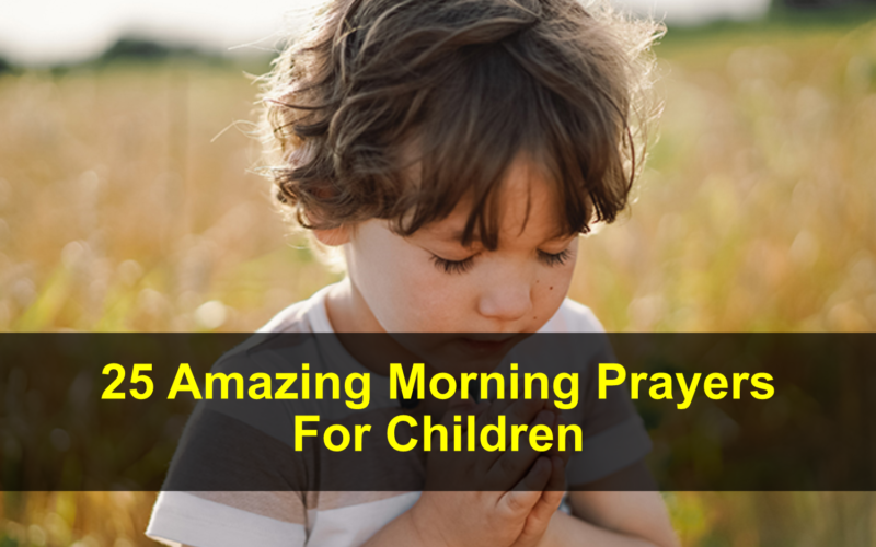 Morning Prayers For Children