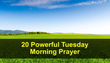 Tuesday Morning Prayer