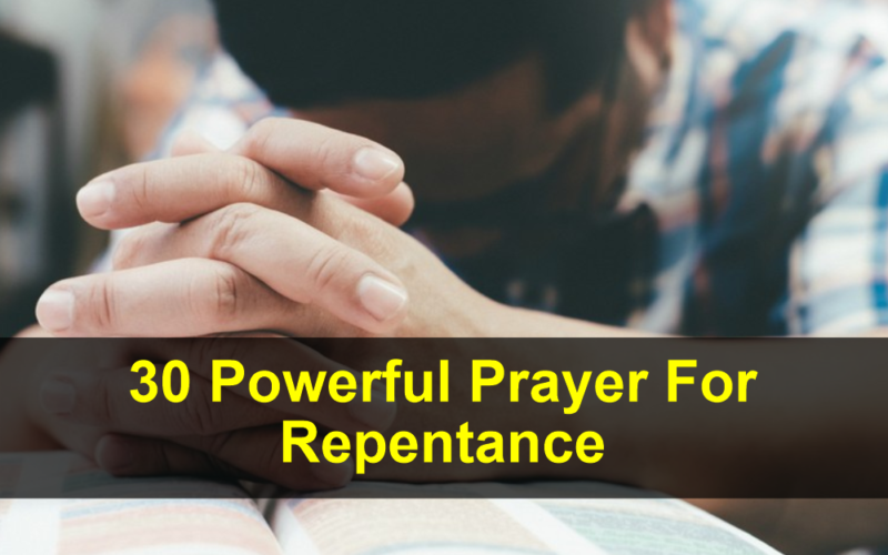 Prayer For Repentance