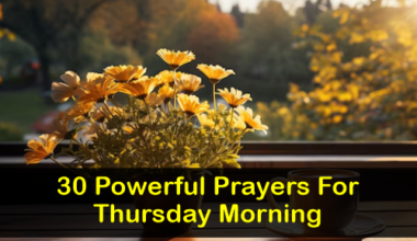 Prayers For Thursday Morning