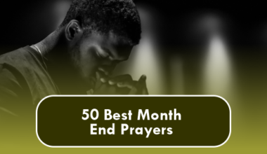 Month End Prayers
