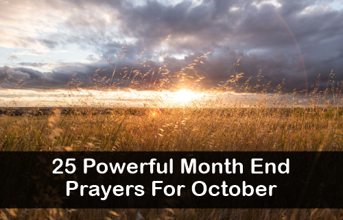 Month End Prayers For October