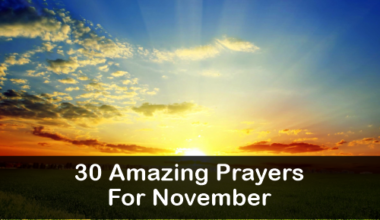 Prayers For November
